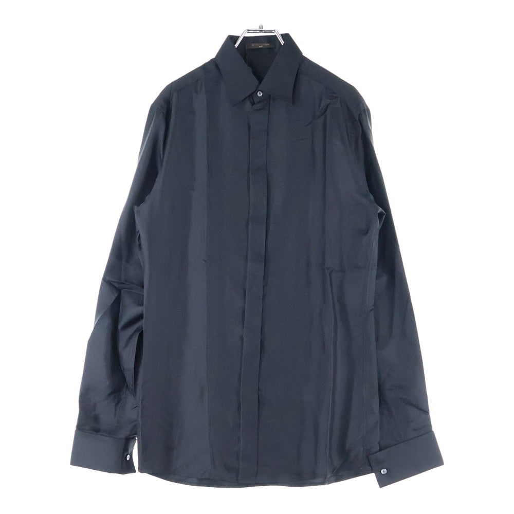 LOUIS VUITTON(ルイヴィトン) 長袖シルクシャツ ブラック RM101 MQSH515HX