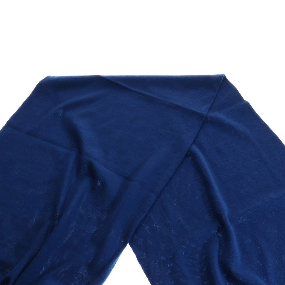LOUIS VUITTON(ルイヴィトン) 08AW LVロゴ カシミヤ ストール ブルー RM082M MNAC 15M82