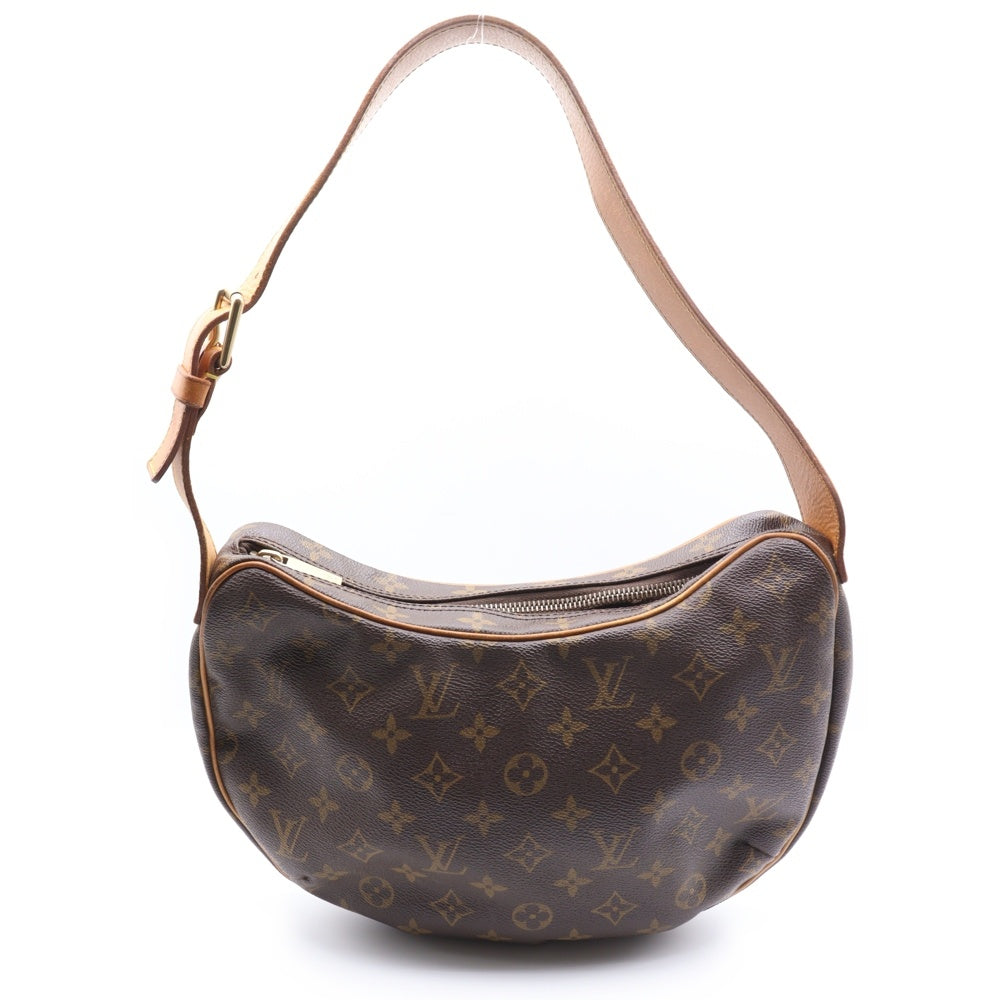 LOUIS VUITTON(ルイヴィトン) モノグラム クロワッサンMM レザーハンドバッグ ブラウン レディース M51512