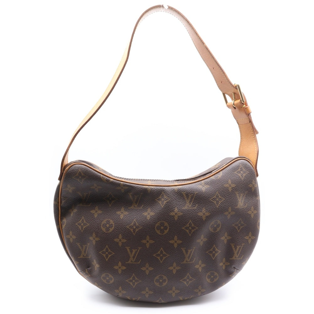 LOUIS VUITTON(ルイヴィトン) モノグラム クロワッサンMM レザーハンドバッグ ブラウン レディース M51512