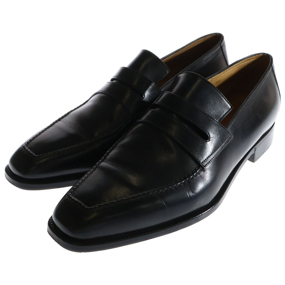 Berluti(ベルルッティ) DEMESURE デメズール スクエアトゥ レザー ローカットシューズ ローファー ブラック