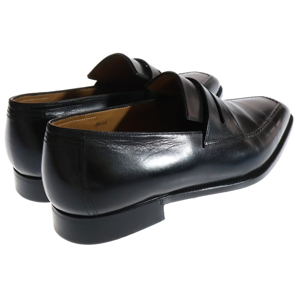 Berluti(ベルルッティ) DEMESURE デメズール スクエアトゥ レザー ローカットシューズ ローファー ブラック