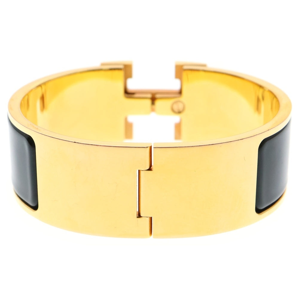 HERMES(エルメス) クリックH バングル ブレスレット ブラック×ゴールド
