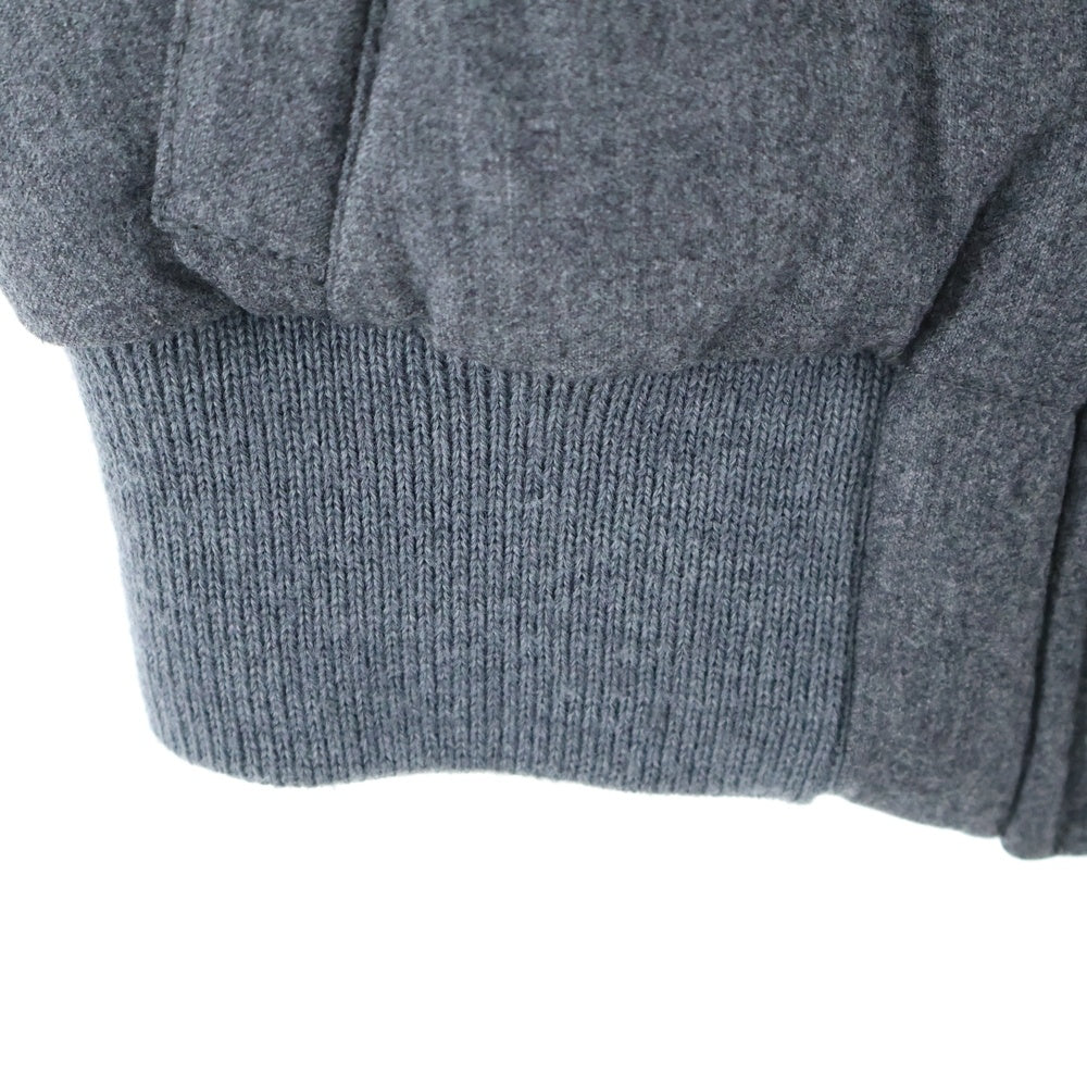 MONCLER(モンクレール) TARN GILET タルン ラクーンファー フーデッド ジップアップ ウール ダウンベスト グレー 020934830296 54039