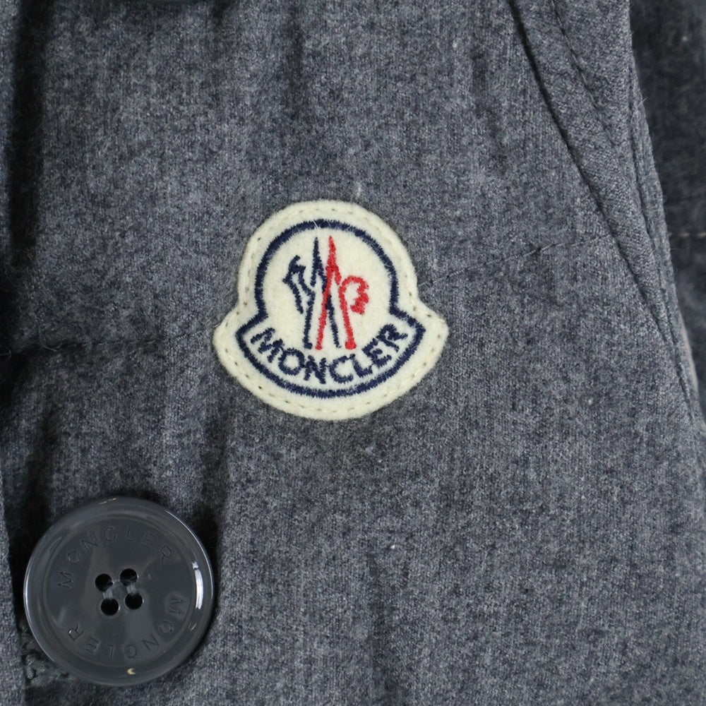 MONCLER(モンクレール) TARN GILET タルン ラクーンファー フーデッド ジップアップ ウール ダウンベスト グレー 020934830296 54039