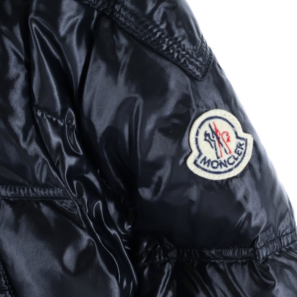 MONCLER(モンクレール) ワッペンロゴ フーデッド ジップアップ ダウンジャケット ブラック レディース 45379/50/68950