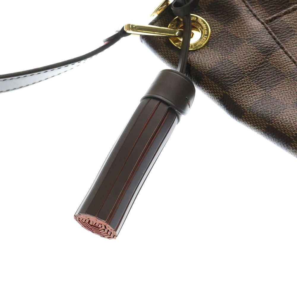 LOUIS VUITTON(ルイヴィトン) ダミエ サウスバンク レザーショルダーバッグ ブラウン レディース N42230