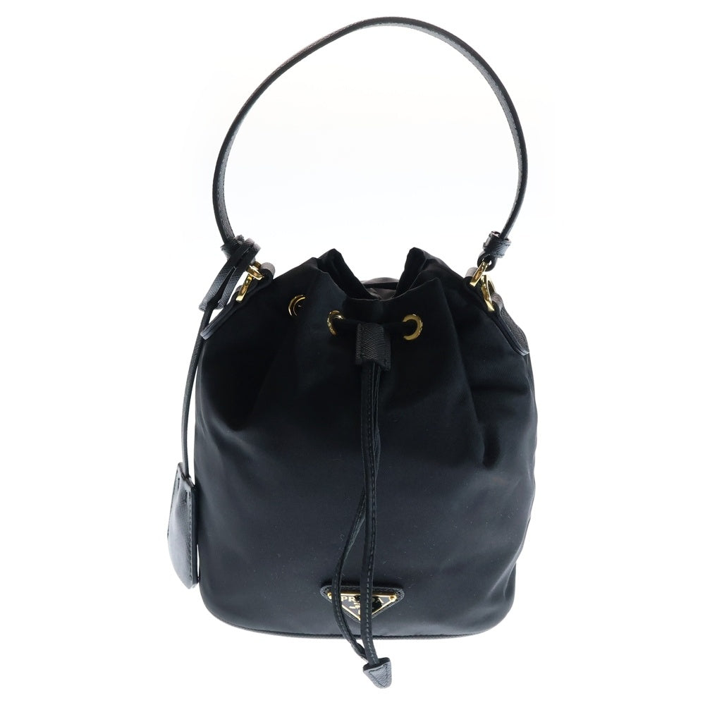 PRADA(プラダ) リエディション 1978 リナイロン2wayミニバック ショルダーバッグ ブラック ゴールド金具 ナイロン 1BE067