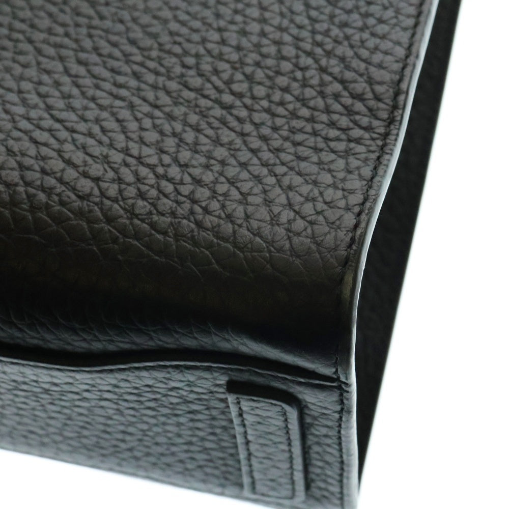 FURLA(フルラ) ロゴ レザーハンドバッグ ブラック ゴールド金具
