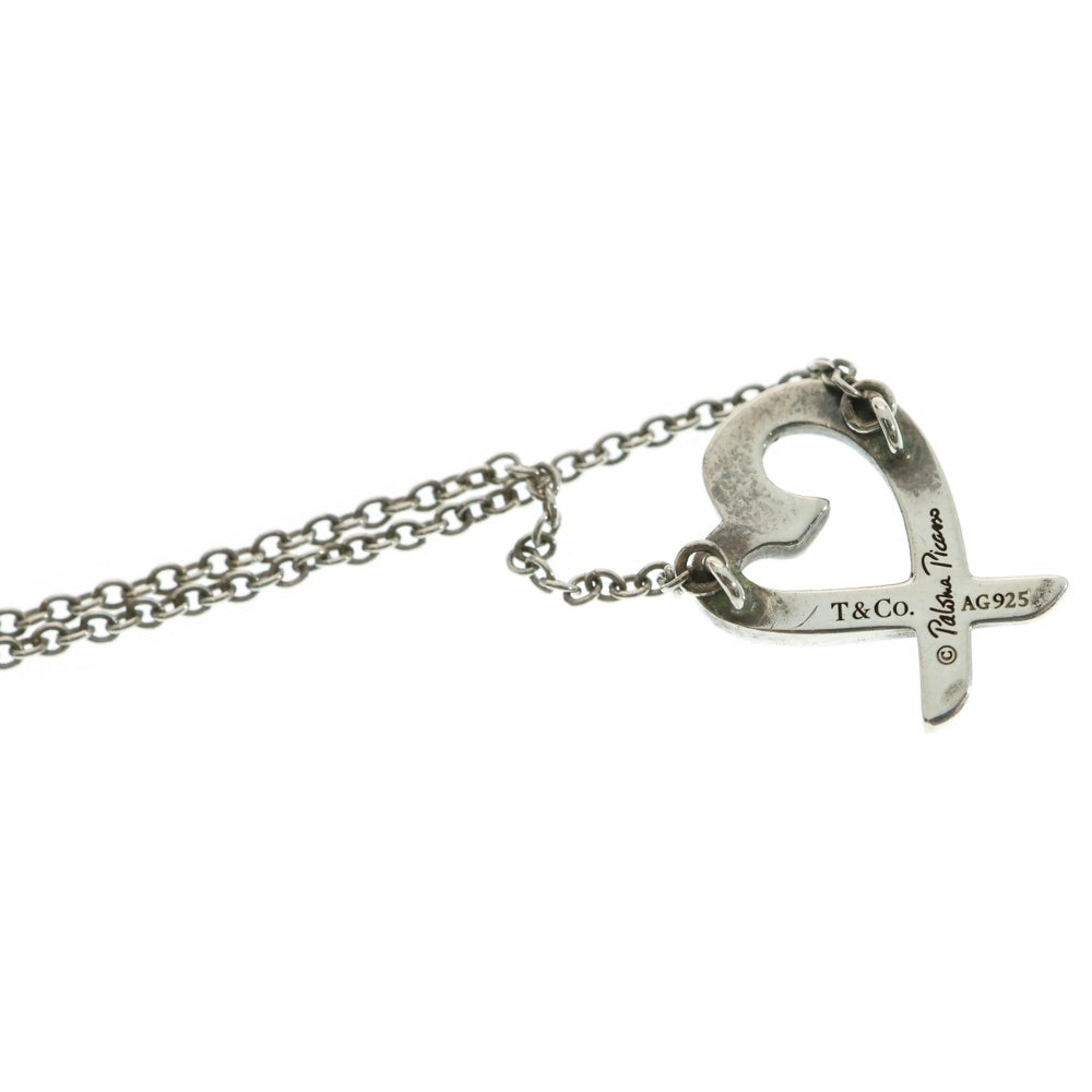 TIFFANY&Co(ティファニー) ラビングハート ネックレス ペンダント チェーン シルバー SV925