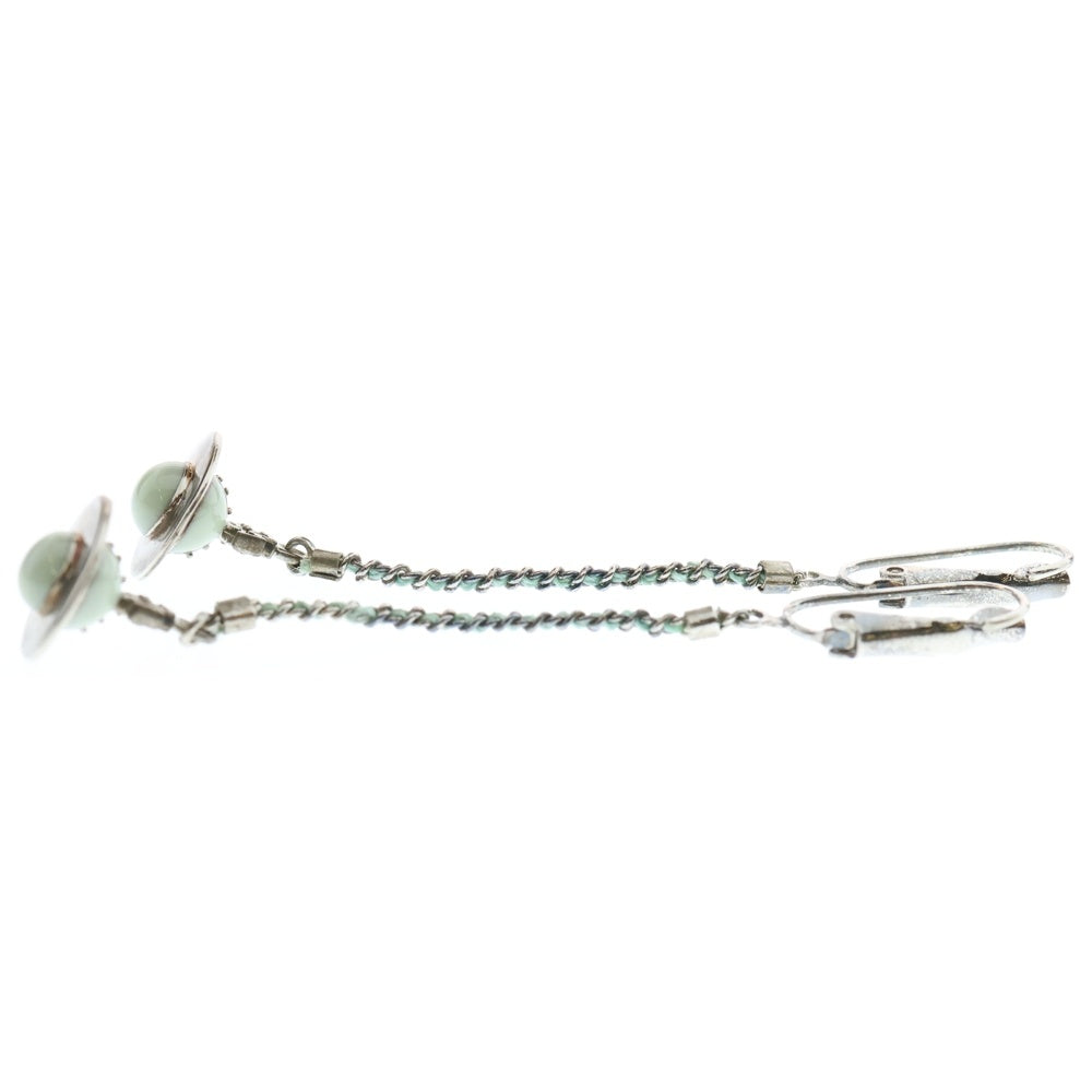 Vivienne Westwood(ヴィヴィアンウエストウッド) ドロップ オーブ ピアスセット シルバー金具 ミントグリーン