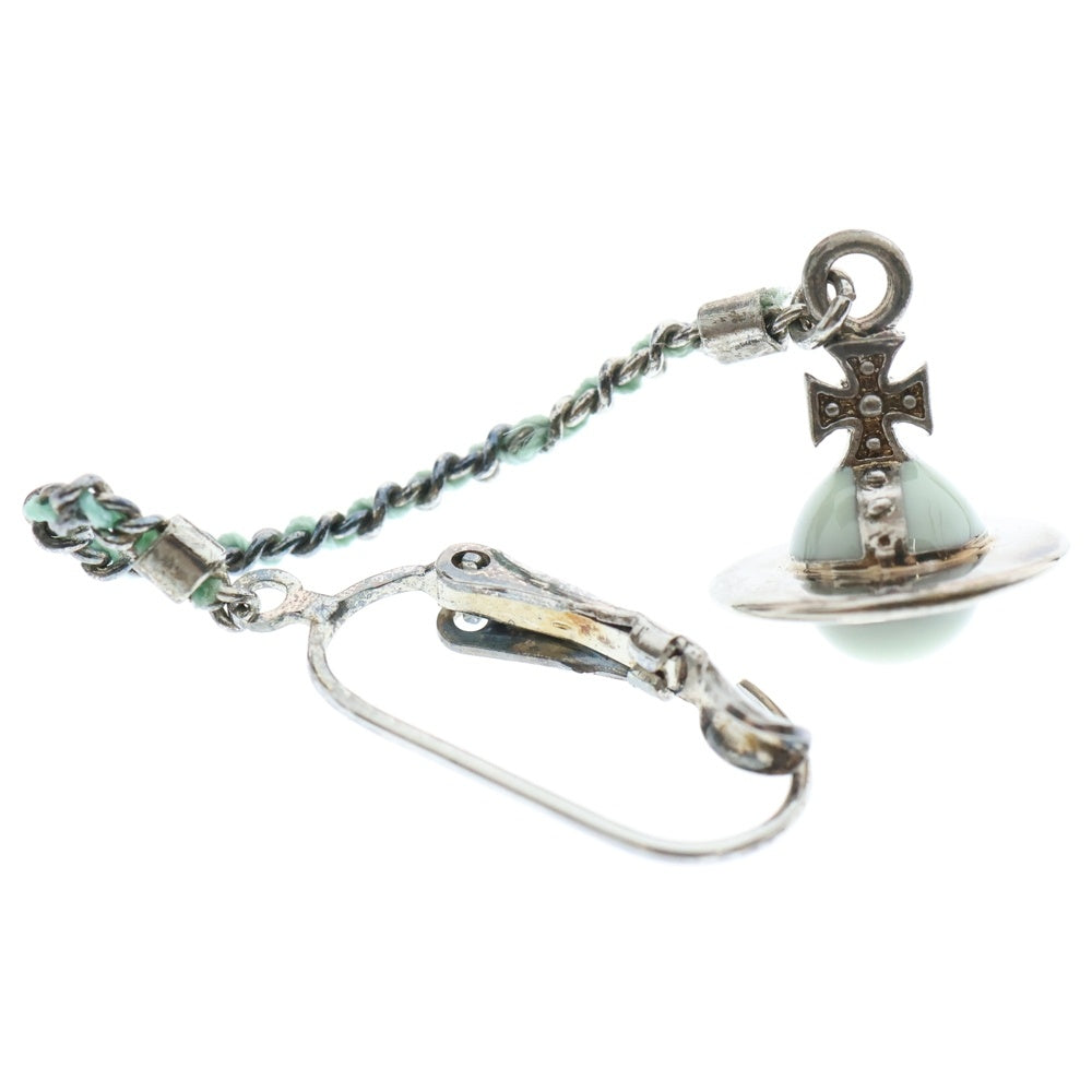 Vivienne Westwood(ヴィヴィアンウエストウッド) ドロップ オーブ ピアスセット シルバー金具 ミントグリーン