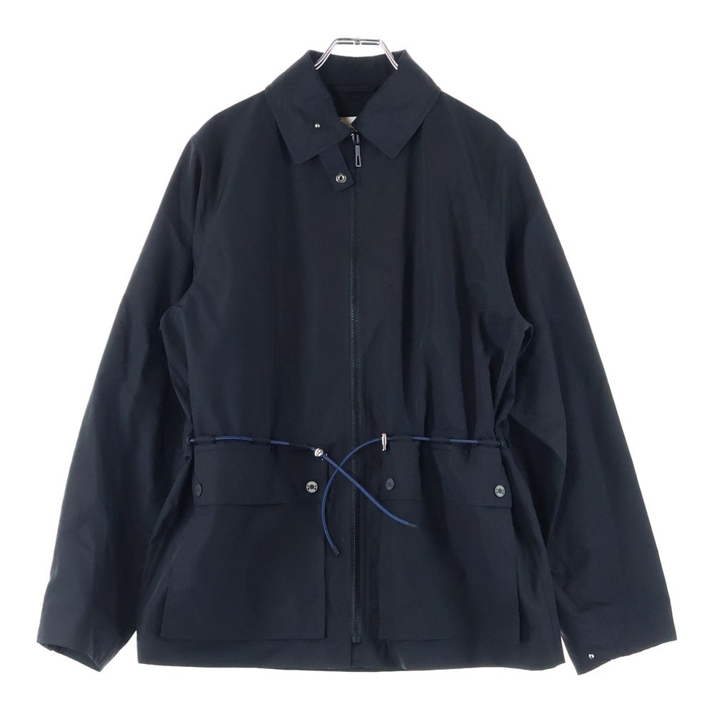 HERMES(エルメス) 25AW クルー ド セル ウィンドブレーカー セリエボタン ドローストリング ウール ポリエステル ジップアップ ジャケット ブラック