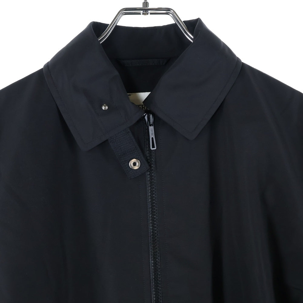 HERMES(エルメス) 25AW クルー ド セル ウィンドブレーカー セリエボタン ドローストリング ウール ポリエステル ジップアップ ジャケット ブラック