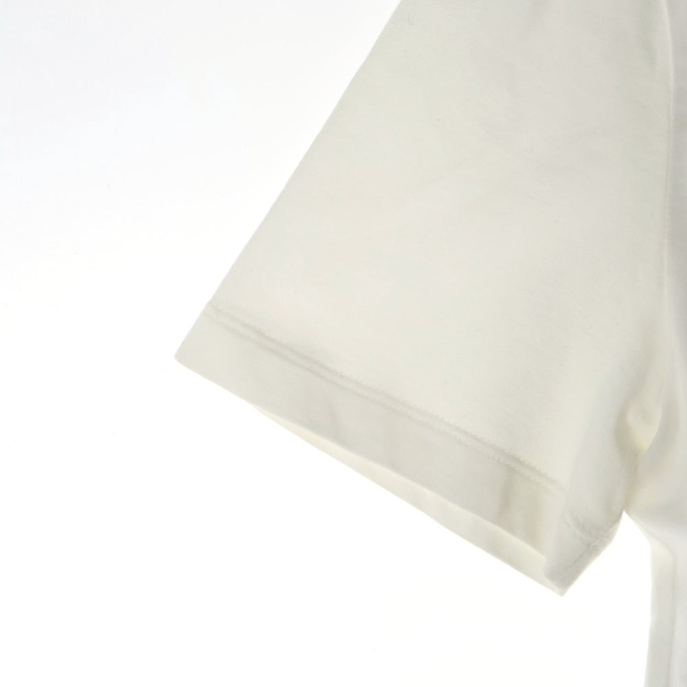 BRUNELLO CUCINELLI(ブルネロクチネリ) モニーレ装飾 ラインストーン クルーネック 半袖Tシャツ カットソー ホワイト レディース