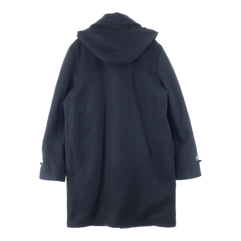 HERMES(エルメス) セリエ トグルボタン カシミヤ フーデッド ロング ダッフルコート ブラック