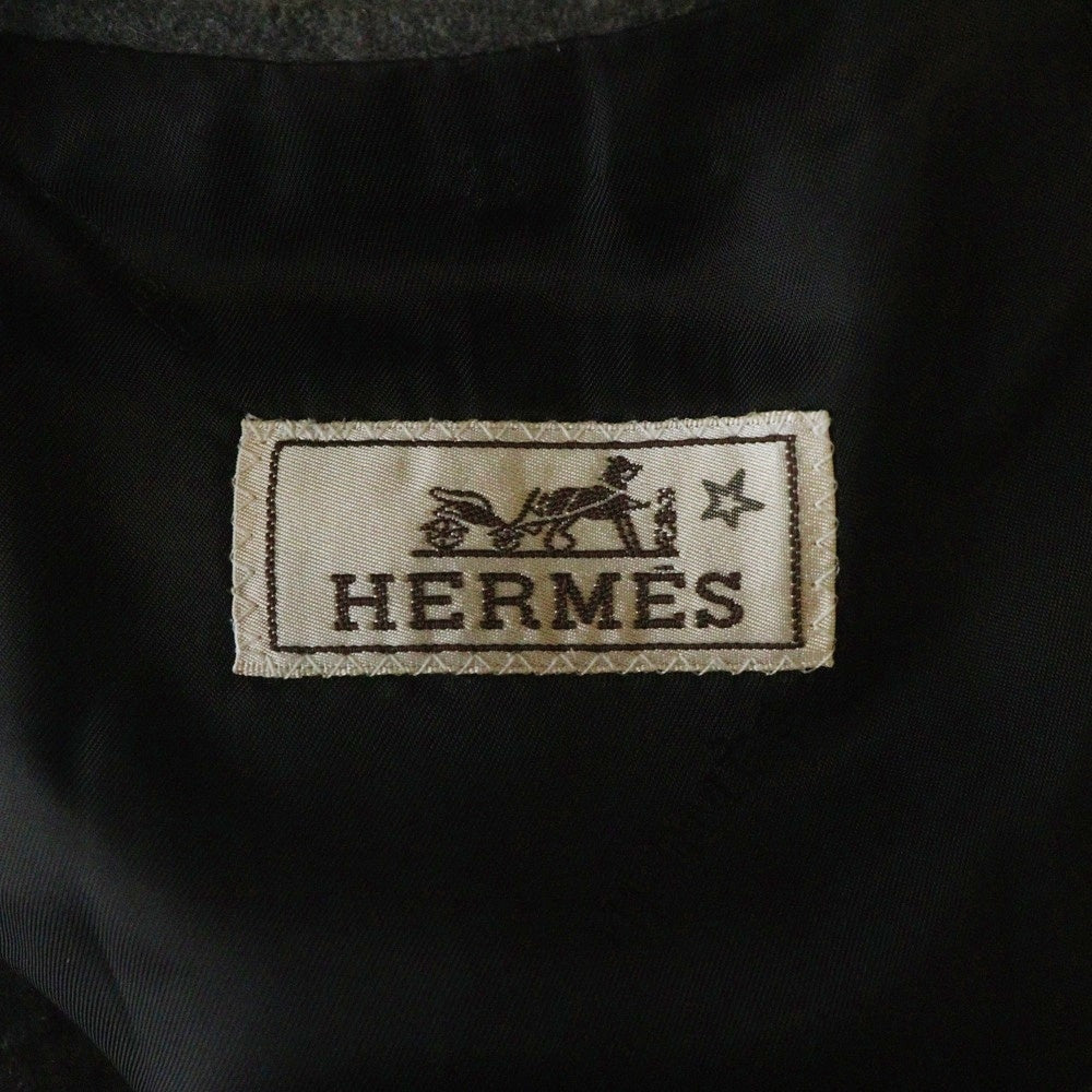 HERMES(エルメス) エクスリブリス ボタン カシミヤ 2B テーラードジャケット グレー G9210
