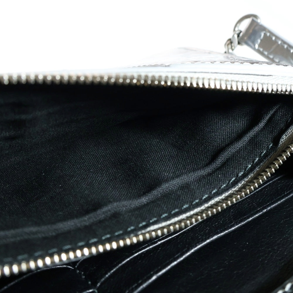 BALENCIAGA(バレンシアガ) アワーグラス チェーンショルダーバッグ ショルダーウォレット ミニバッグ シルバー レザー 656050