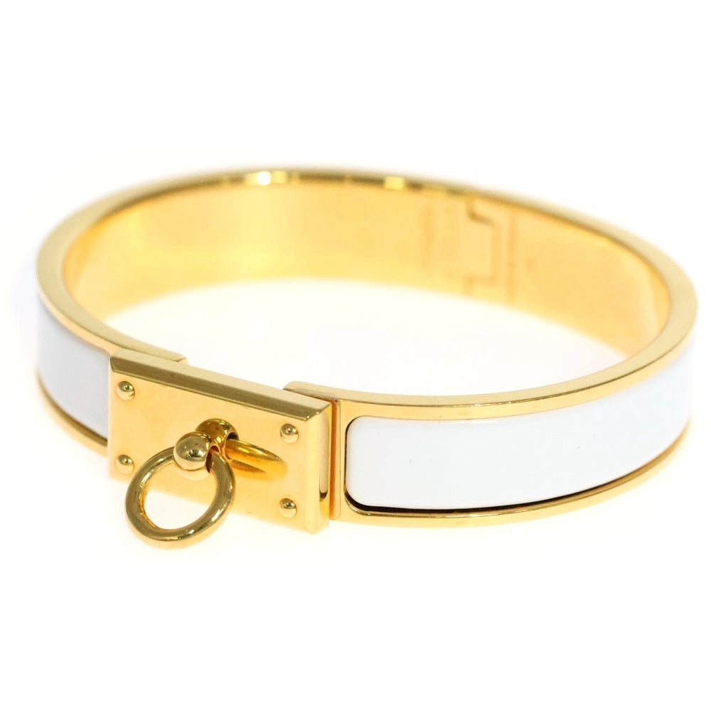 HERMES(エルメス) クリックアノー ブレスレット GP ゴールド/ホワイト レディース