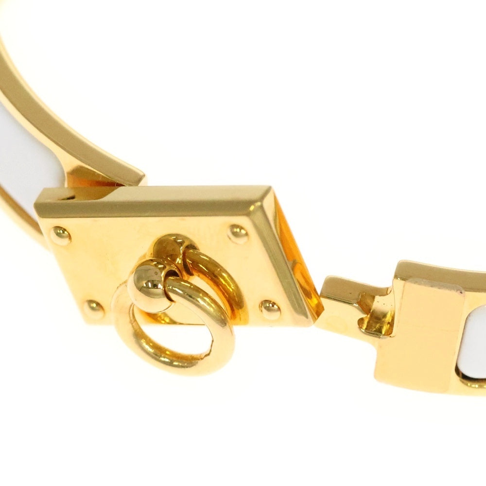 HERMES(エルメス) クリックアノー ブレスレット GP ゴールド/ホワイト レディース