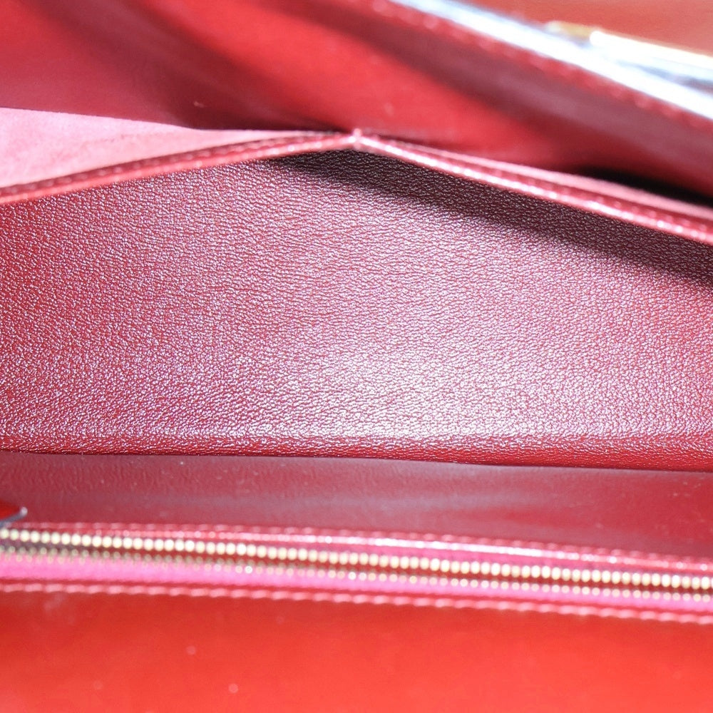 HERMES(エルメス) ケリー32 内縫い 2WAY ハンドバッグ ショルダーバッグ ルージュアッシュ ボックスカーフ GD金具 □D刻印
