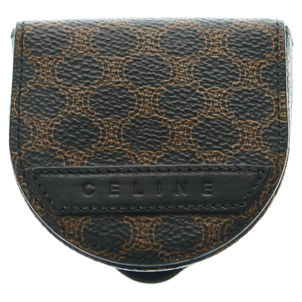 CELINE(セリーヌ) トリオンフ マカダム コインケース ブラック