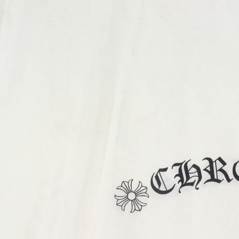 CHROME HEARTS(クロムハーツ) CH PLS アーチロゴプリント クルーネック ノースリーブ タンクトップ カットソー ホワイト