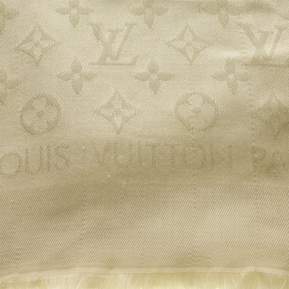 LOUIS VUITTON(ルイヴィトン) モノグラム・シャイン ストール ブロン シルク アイボリー M74026