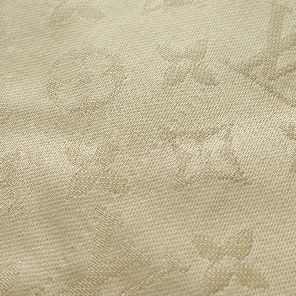 LOUIS VUITTON(ルイヴィトン) モノグラム・シャイン ストール ブロン シルク アイボリー M74026