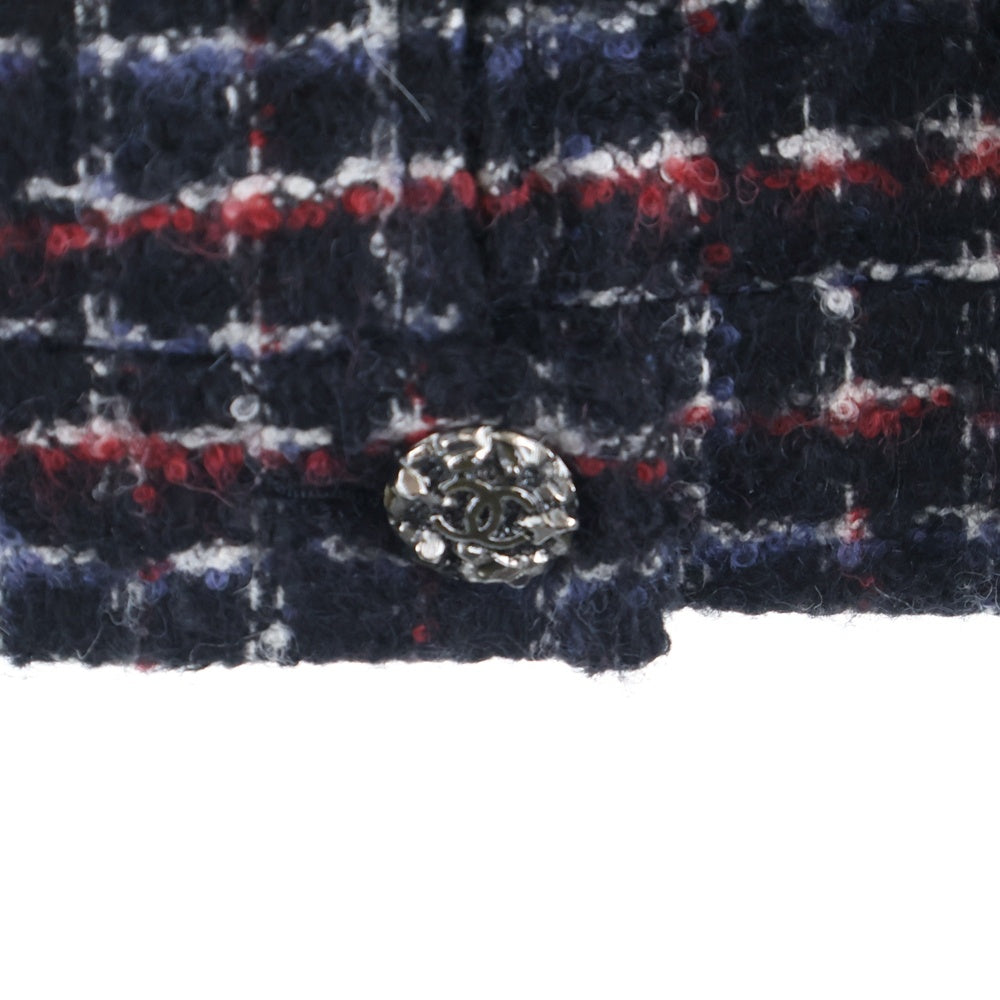 CHANEL(シャネル) ココマークボタン シルク混 モヘアツイード