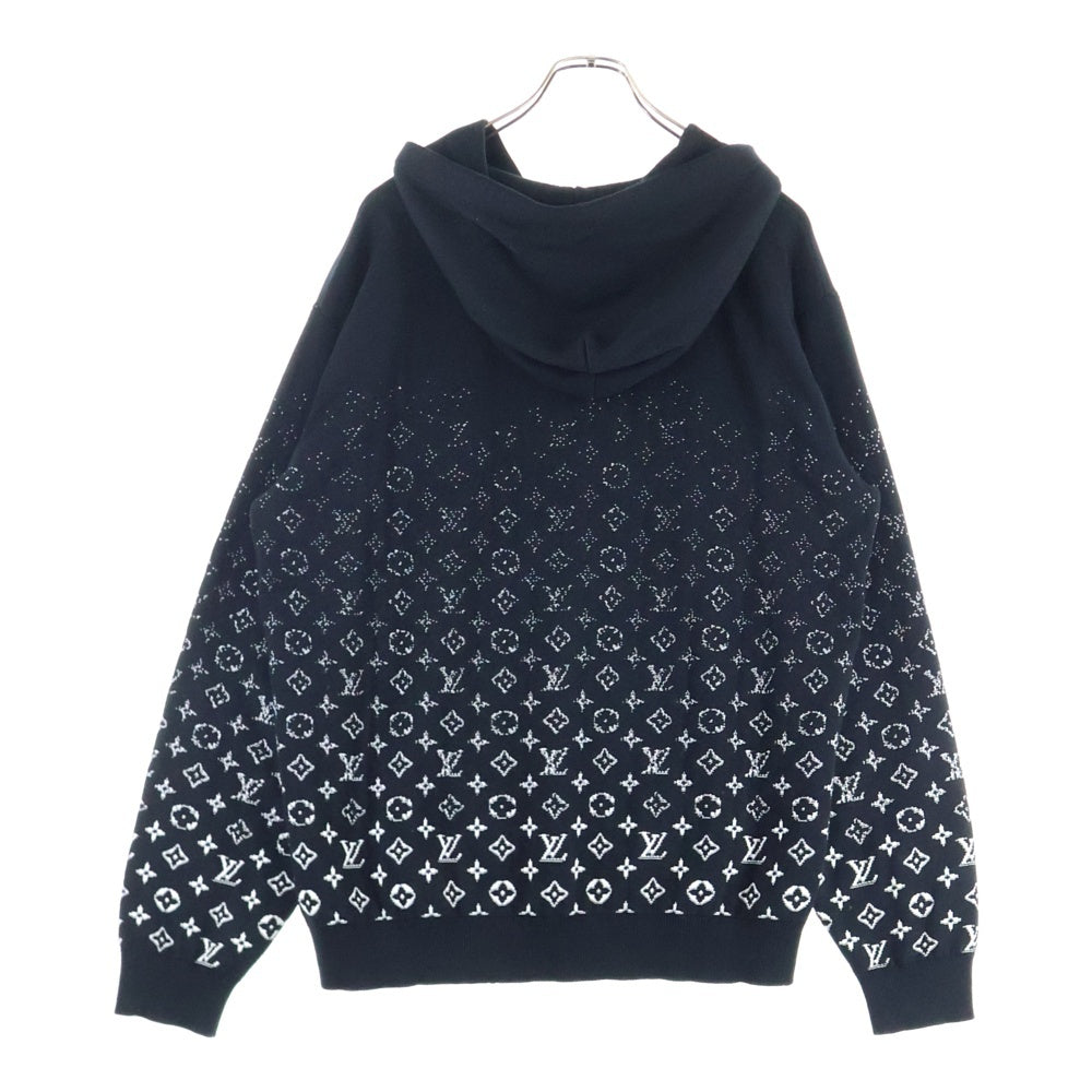 LOUIS VUITTON(ルイヴィトン) 23AW モノグラム グラディエントニットパーカー プルオーバーフーディー ブラック RM232Q USO HNN45W