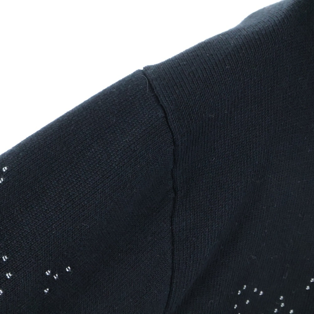 LOUIS VUITTON(ルイヴィトン) 23AW モノグラム グラディエントニットパーカー プルオーバーフーディー ブラック RM232Q USO HNN45W