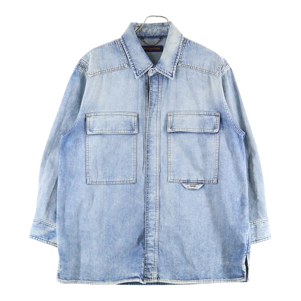LOUIS VUITTON(ルイヴィトン) 22AW Oversized Denim Shirt オーバーデニムシャツ インディゴ ブルー RM222Q NT0 HNS46W