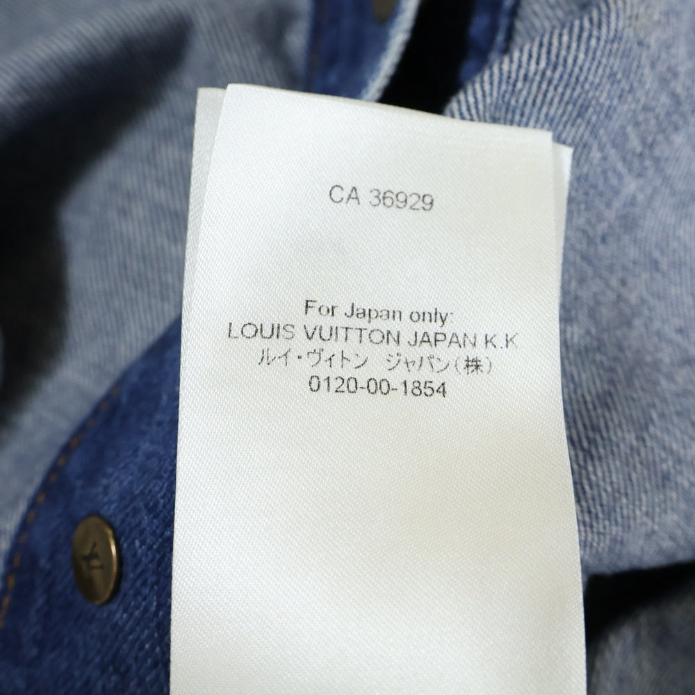LOUIS VUITTON(ルイヴィトン) 22AW Oversized Denim Shirt オーバーデニムシャツ インディゴ ブルー RM222Q NT0 HNS46W