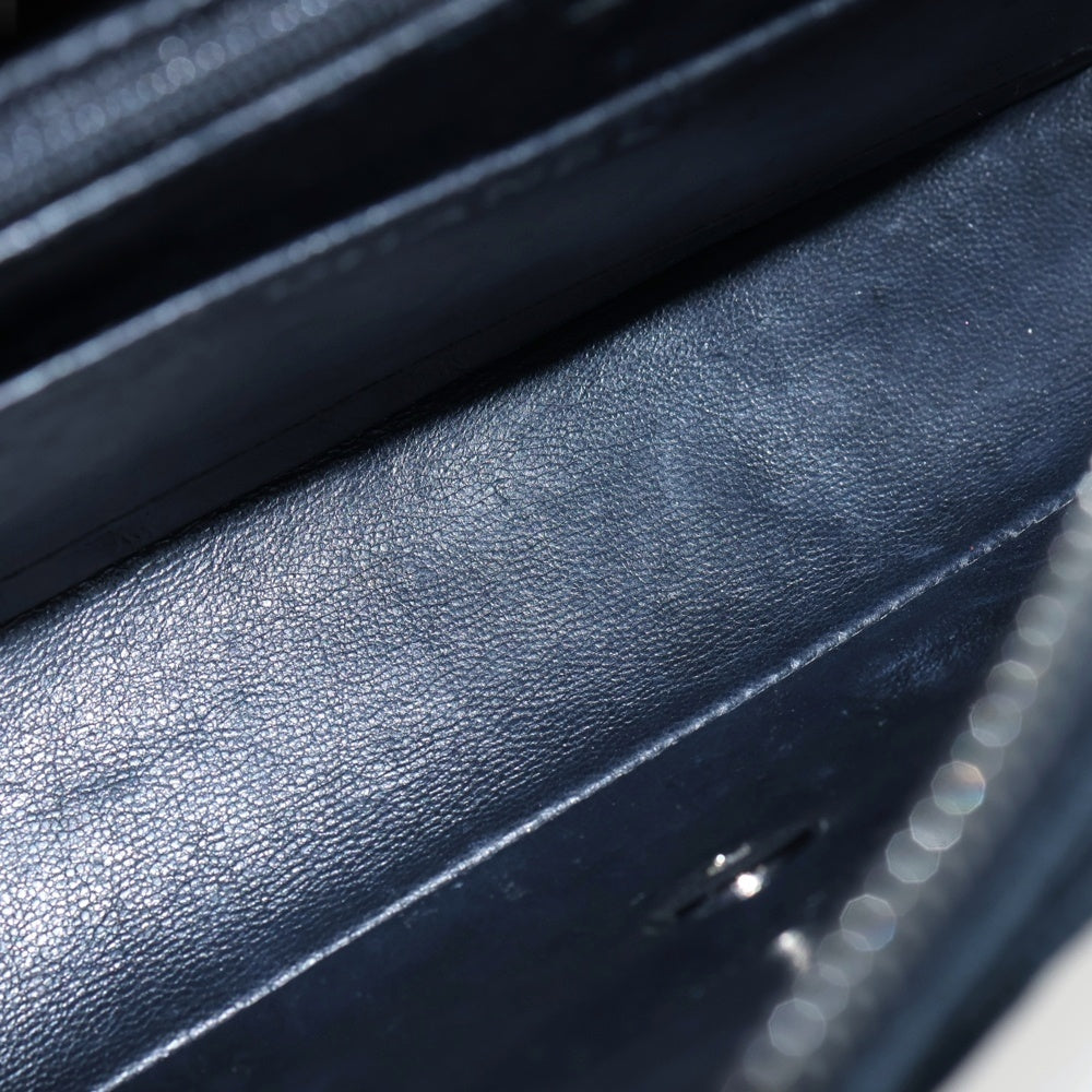 CHANEL(シャネル) マトラッセ25 チェーン バックパック リュックサック シルバー金具 ブラック ベロア