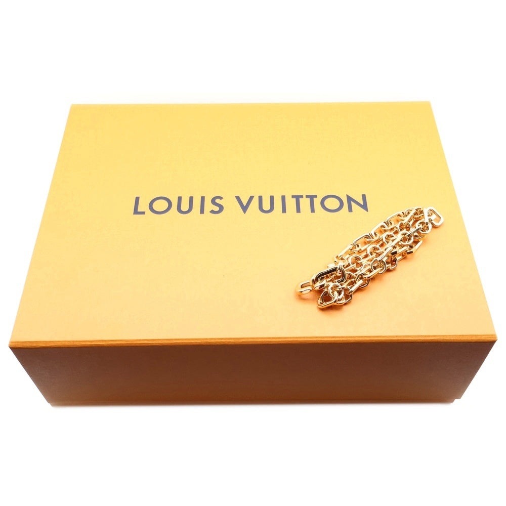 LOUIS VUITTON(ルイヴィトン) ドーフィーヌMM モノグラムリバース ロゴプレート PVC レザー ショルダーバッグ ゴールド金具 ブラウン M45958