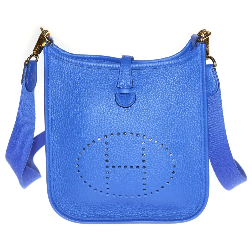 HERMES(エルメス) エヴリンTPM ショルダーバッグ ブルーロワイヤル トリヨン ゴールド金具 K刻印
