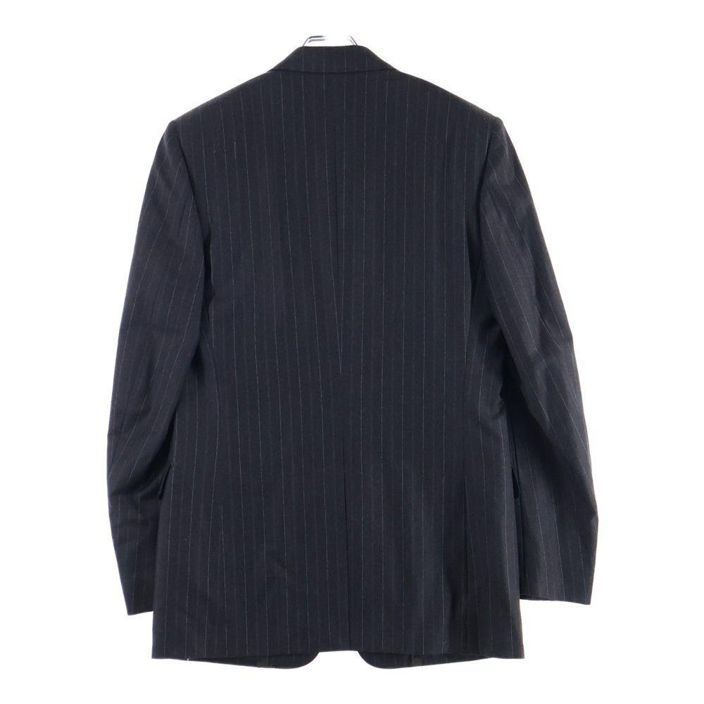 LOUIS VUITTON(ルイヴィトン) セットアップスーツ ストライプ総柄 ウール 3B テーラードジャケット ノータック スラックスパンツ ブラウン V8209/SJ7