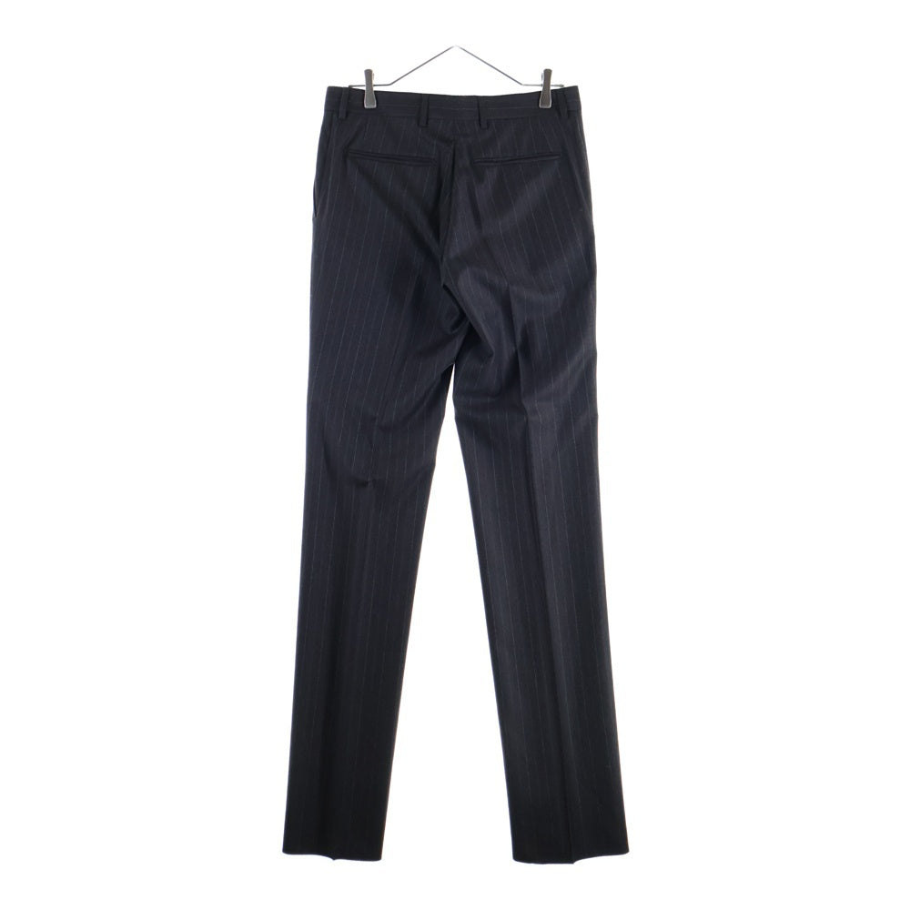 LOUIS VUITTON(ルイヴィトン) セットアップスーツ ストライプ総柄 ウール 3B テーラードジャケット ノータック スラックスパンツ ブラウン V8209/SJ7