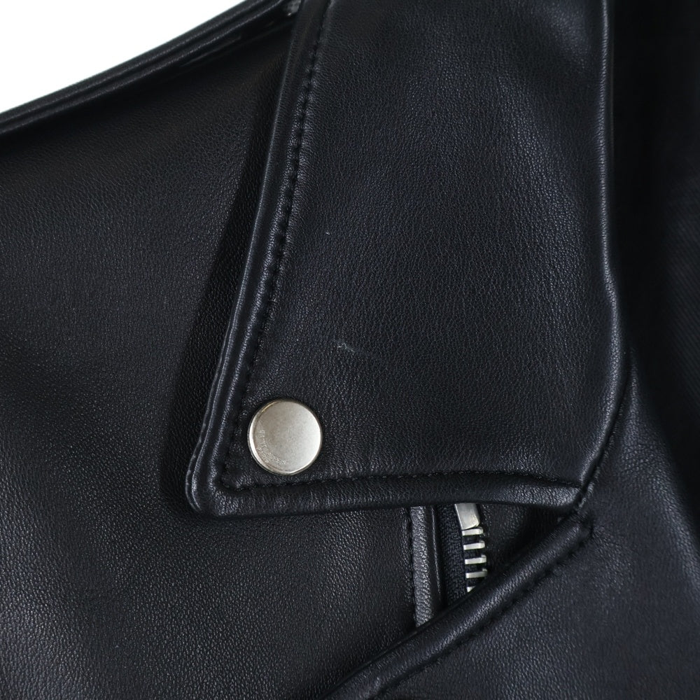 SAINT LAURENT PARIS(サンローランパリ) 15AW エディ期 L01 クラシックモーターサイクル ラムスキン レザー ダブルライダース ジャケット ブラック 397290