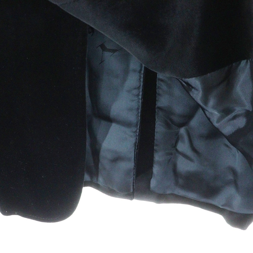 BURBERRY(バーバリー) ベロア ベルベット 3B テーラードジャケット ブラック WJG12-248-09