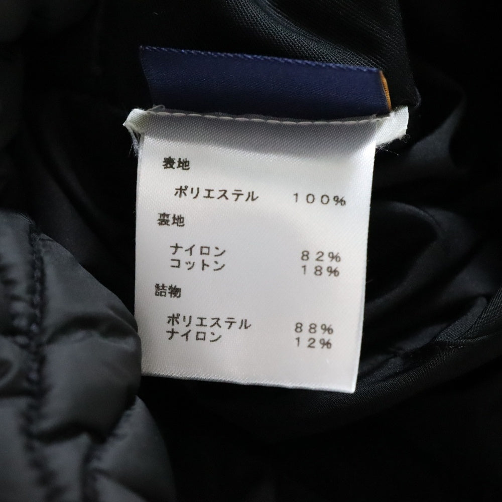 LOUIS VUITTON(ルイヴィトン) 19AW モノグラム キルティング リバーシブル ナイロン フーデッド ジップアップ パファー 中綿ジャケット ブラック HIB47WRSB A225