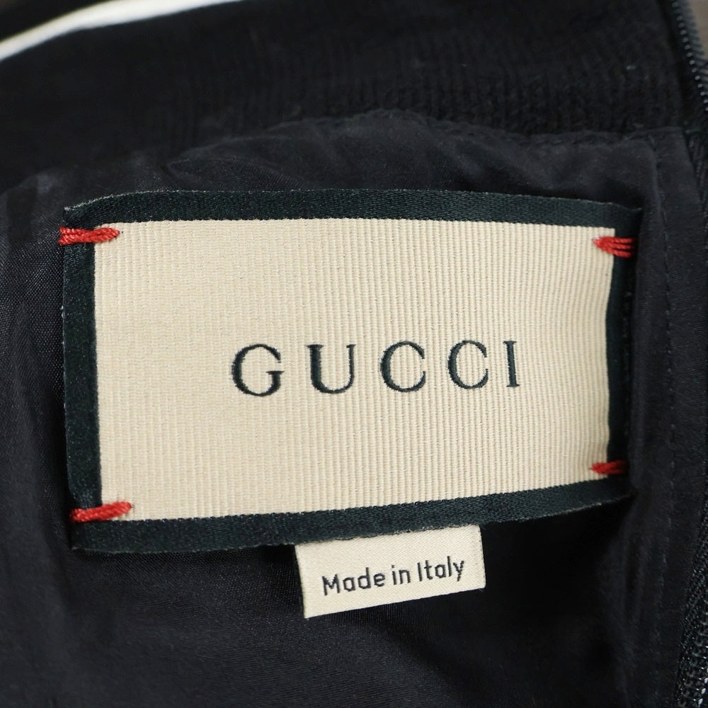 GUCCI(グッチ) Gロゴ シェルバックル ベルト ウール 半袖 ミニ