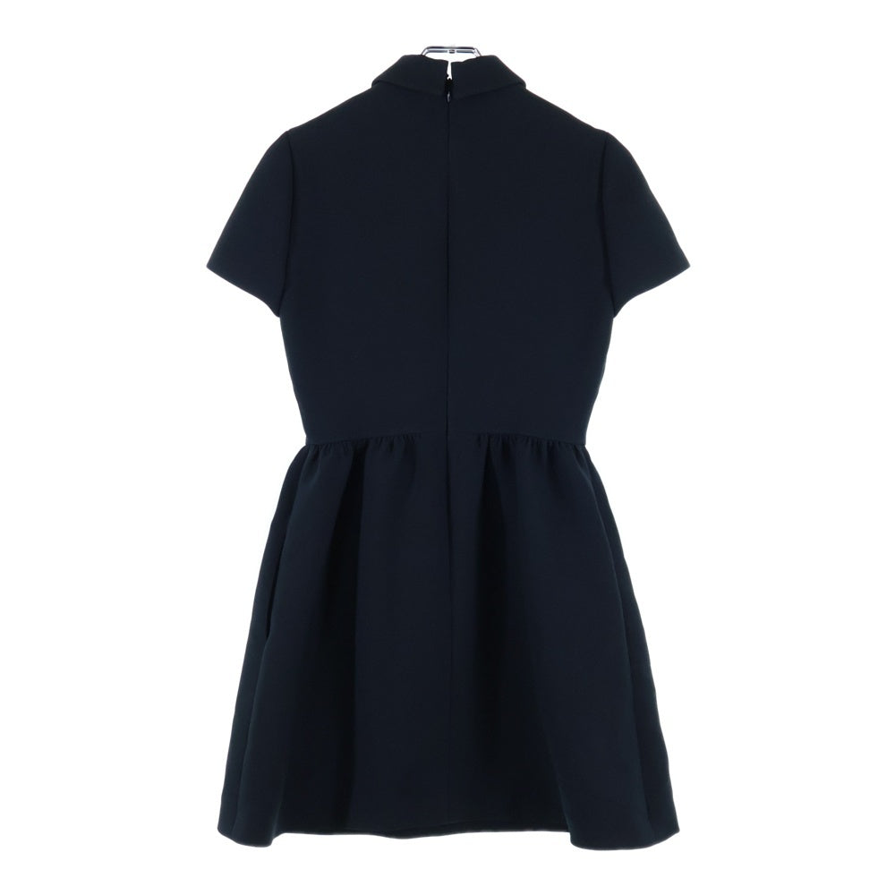 DIOR(ディオール) CDロゴボタン 半袖 ポロシャツ ミニ ワンピース ブラック レディース 111R07A1166