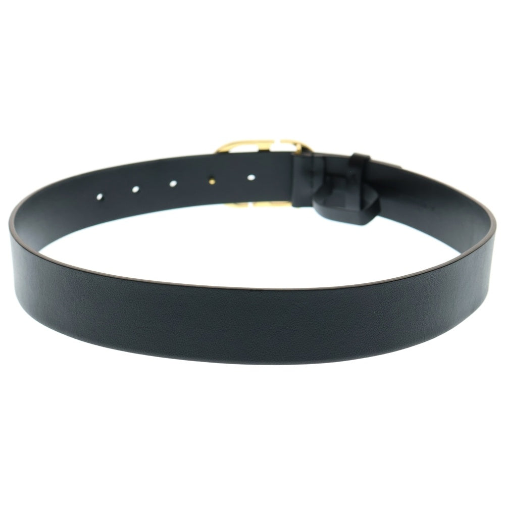 DIOR(ディオール) CDロゴ バックル レザー ベルト ブラック/ゴールド 23-MA-0211