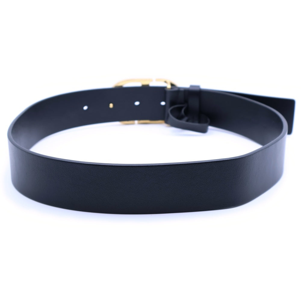 DIOR(ディオール) CDロゴ バックル レザー ベルト ブラック/ゴールド 23-MA-1211