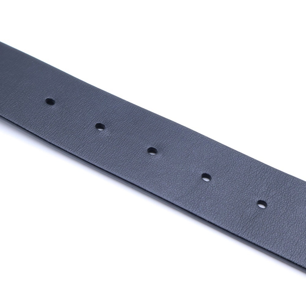 DIOR(ディオール) CDロゴ バックル レザー ベルト ブラック/ゴールド 23-MA-1211