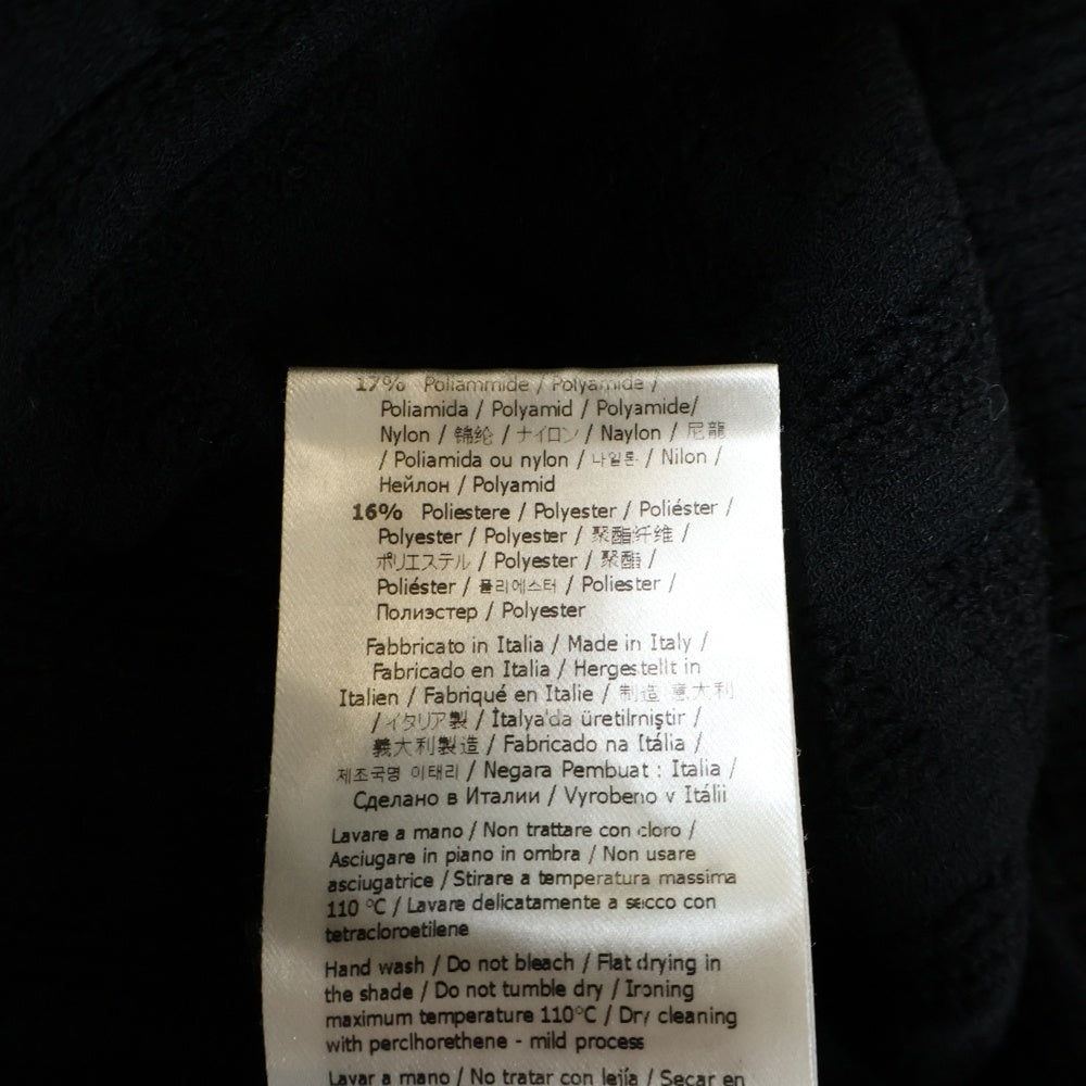 FENDI(フェンディ) 20AW ズッカ総柄 バックロゴ ジャガード レーヨン タートルネック 長袖 ニット セーター ブラック FZX605 AEEI