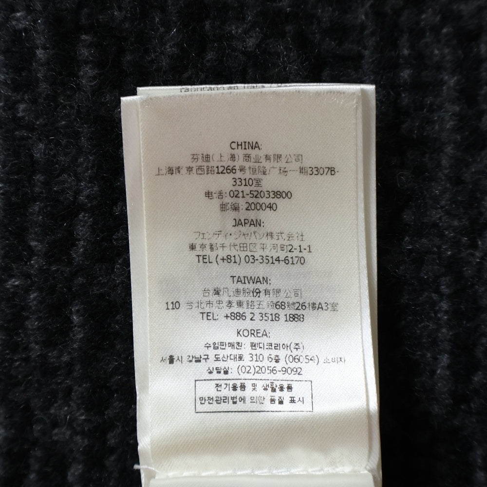 FENDI(フェンディ) ズッカ柄 FFロゴ カシミヤニット タイト ミニ