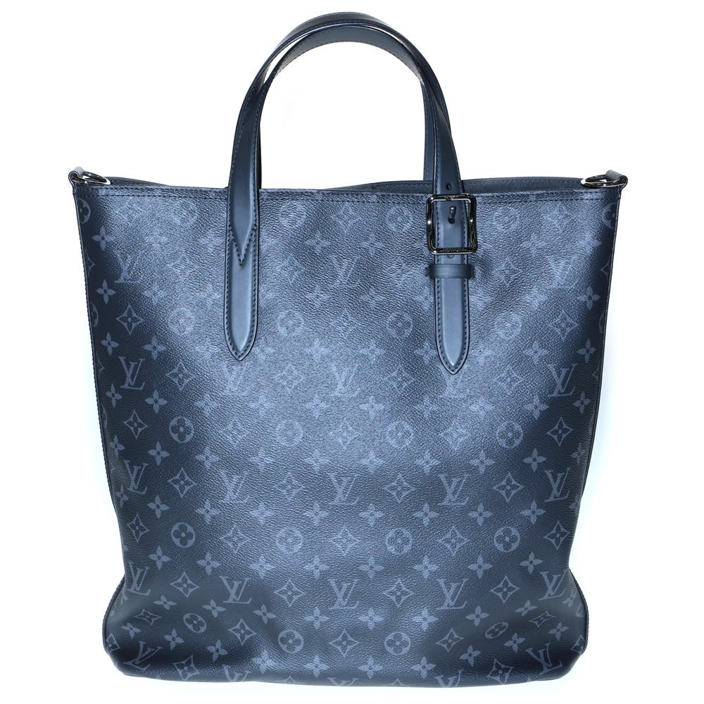 LOUIS VUITTON(ルイヴィトン) モノグラムエクリプス アポロ 2WAYバッグ トートバッグ ハンドバッグ ブラック シルバー金具 レザー×PVC M43421